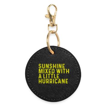 Sunshine & Hurricane – Your Statement Mix - Round Keyring - black - Front