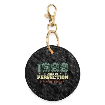 1988 - Round Keyring - black - Front