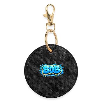 BOB GRAFFITI NAME FOR PERFECT GIFT PRINTABLE - Round Keyring - black - Front