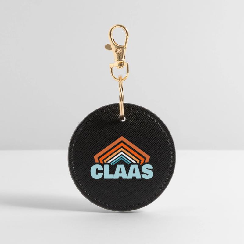 Claas as a given name Round Keyring