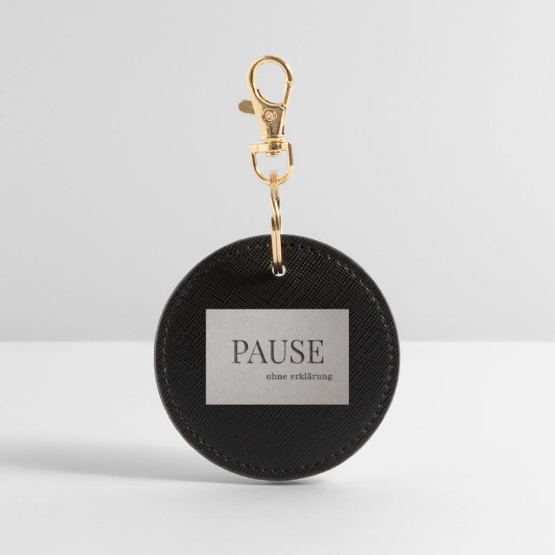 Pause – sans explication Porte-clés rond