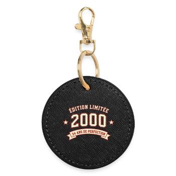 Édition limitée 2000 - 24 ans de perfection - Porte-clés rond - noir - Devant