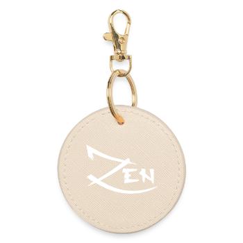 Traçage Minimaliste ZEN - Porte-clés rond - huître - Devant