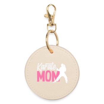 Maman Karaté Arts Martiaux Mère Combattante Femmes - Porte-clés rond - huître - Devant