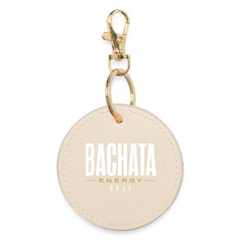 Nur Bachata Energie | Premium-Design - Runder Schlüsselanhänger - Auster - Vorne