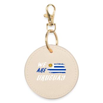 Wir sind Uruguay - Runder Schlüsselanhänger - Auster - Vorne