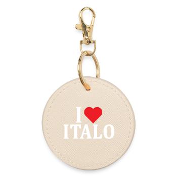 t-shirt prénom J’adore Italo t-shirt idée cadeau - Porte-clés rond - huître - Devant