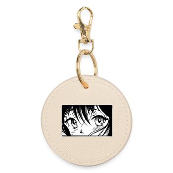 Comic Anime Manga Japanese Cartoon Animation - Round Keyring - oyster - Front