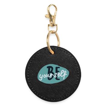 Soyez vous-même - Porte-clés rond - noir - Devant