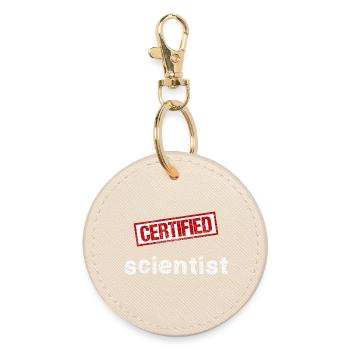 Scientist - Round Keyring - oyster - Front