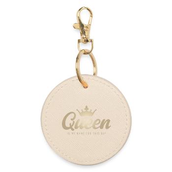 Reine est mon nom pour ce jour – Couronne de Reine - Porte-clés rond - huître - Devant