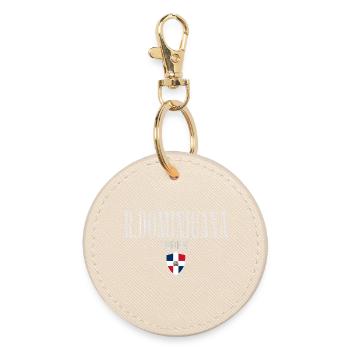 Original by Dominican Republic, Dominican pride - Round Keyring - oyster - Front