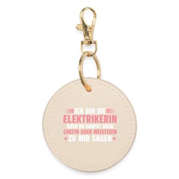 Électricien mais on peut aussi dire patron - Porte-clés rond - huître - Devant