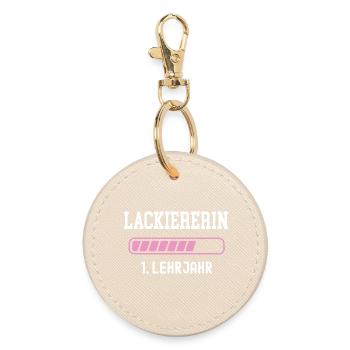 Varnisher apprenticeship 1 year apprenticeship painter - Round Keyring - oyster - Front