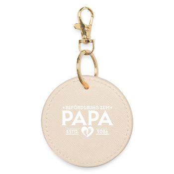 Annonce de grossesse 2026 Futur papa - Porte-clés rond - huître - Devant