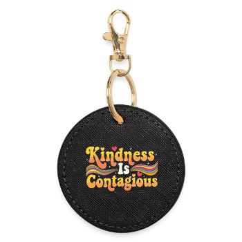 Kindness Emotional Learning Teacher SEL - Round Keyring - black - Front