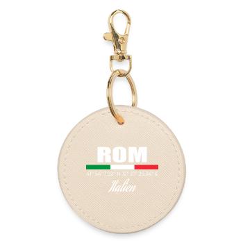 Rome - Round Keyring - oyster - Front