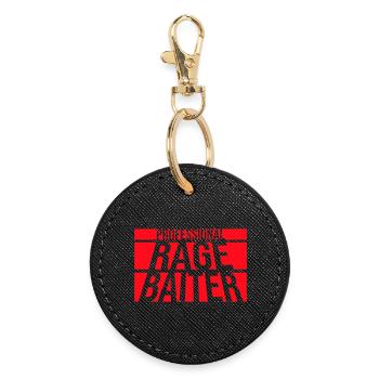 Professionnel Rage Baiter Troll Attention Fun - Porte-clés rond - noir - Devant