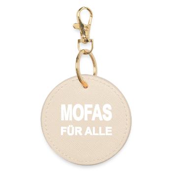 Mofa - Runder Schlüsselanhänger - Auster - Vorne