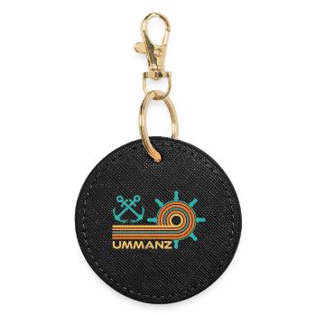 Vacances Mer Baltique ÎLE UMMANZ Fun - Porte-clés rond - noir - Devant