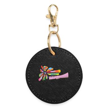 Sois gay, sois bruyant - Porte-clés rond - noir - Devant