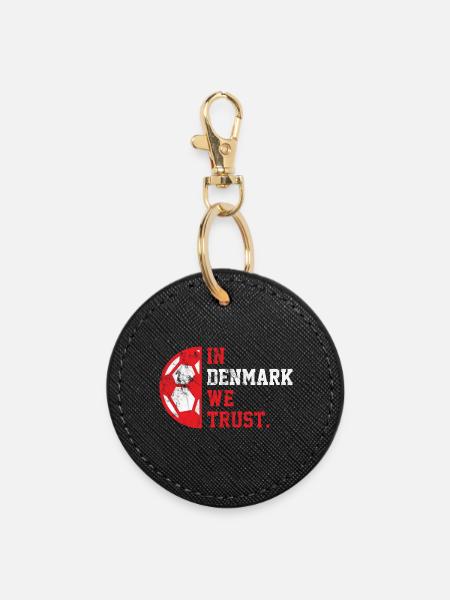 In Denmark we trust - Runder Schlüsselanhänger - Schwarz