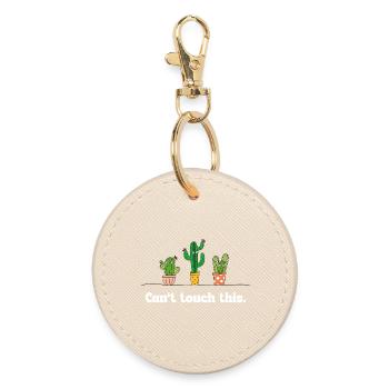 Impossible de toucher à ça – Drôle de dicton sur le cactus - Porte-clés rond - huître - Devant