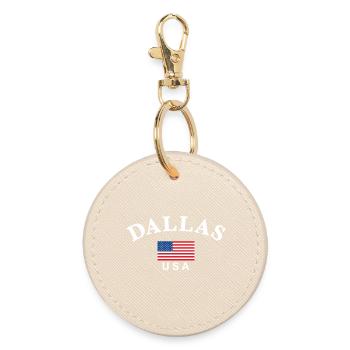 Dallas, États-Unis - Porte-clés rond - huître - Devant