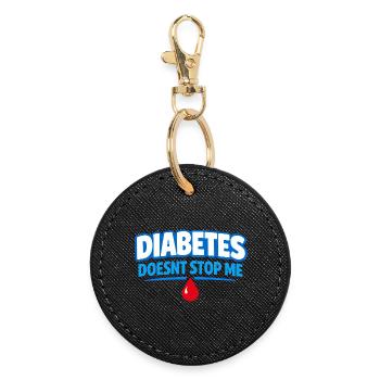 Blood Sugar Insulin Support Type One Pride - Round Keyring - black - Front