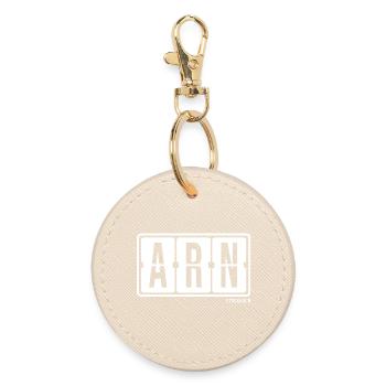 Stockholm ARN, City souvenir bag, mug, polo - Round Keyring - oyster - Front