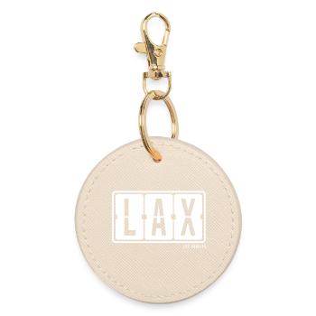 Los Angeles LAX, City Souvenir T-Shirt, Mütze, Bag - Runder Schlüsselanhänger - Auster - Vorne