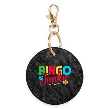 Bingo Game Bingo Junkie Bingo - Porte-clés rond - noir - Devant