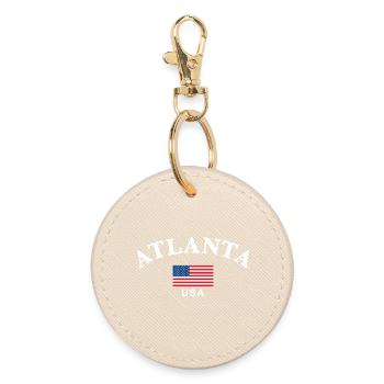 Atlanta, États-Unis - Porte-clés rond - huître - Devant