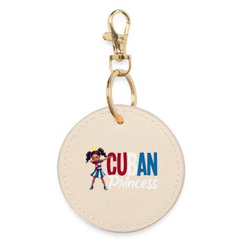 Cuba Pride & Home - Design du drapeau de Cuba - Porte-clés rond - huître - Devant