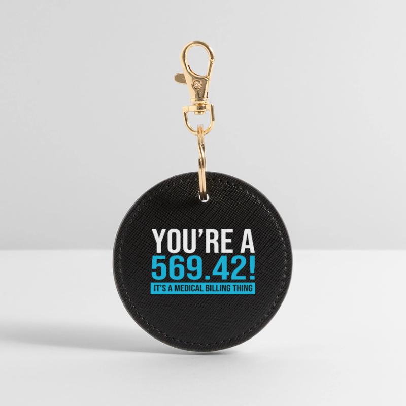 Medizin Coder Runder Schlüsselanhänger