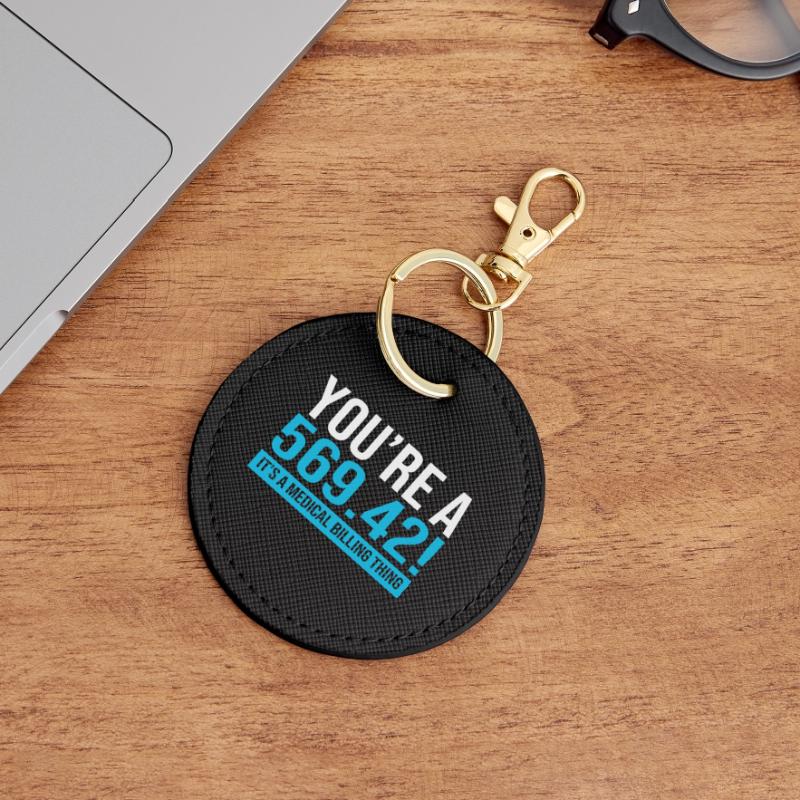 Medizin Coder Runder Schlüsselanhänger