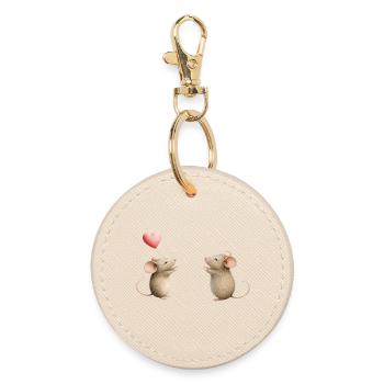 Amour de la souris - Porte-clés rond - huître - Devant