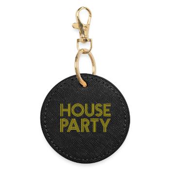 HOUSE PARTY - Porte-clés rond - noir - Devant