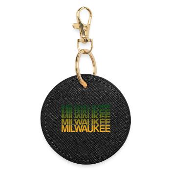 Bloc de gradient de Milwaukee - Porte-clés rond - noir - Devant