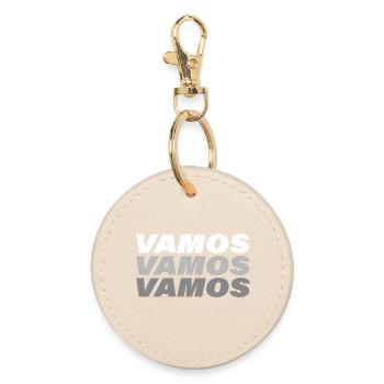 VAMOS - Round Keyring - oyster - Front