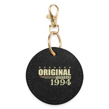 1994 Geburtstag - 1994 - Runder Schlüsselanhänger - Schwarz - Vorne