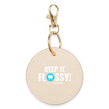 Mouth Engine Care Dentist Team  - Round Keyring - oyster - Front