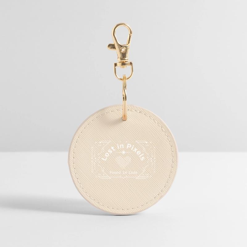 Perdu dans les pixels – Trouvé dans le code Porte-clés rond