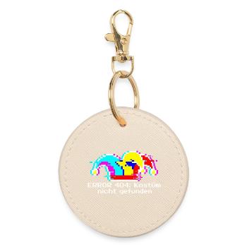 Error 404 Costume Not Found Nerd Carnival IT - Round Keyring - oyster - Front