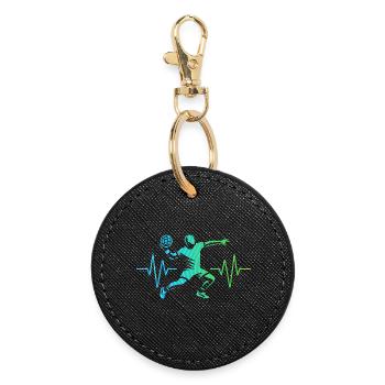 Handball Lovers Handball Sports Players Handball - Round Keyring - black - Front