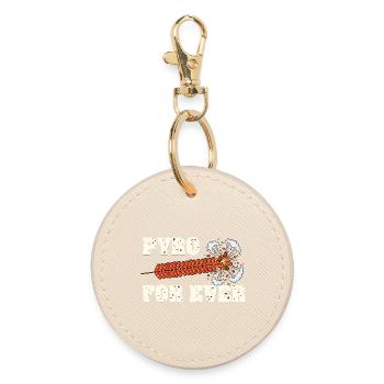 Pyro For Ever Firecracker Chain - Round Keyring - oyster - Front