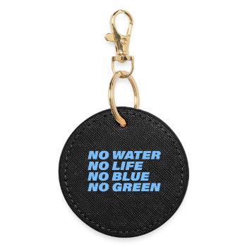 Water - Round Keyring - black - Front