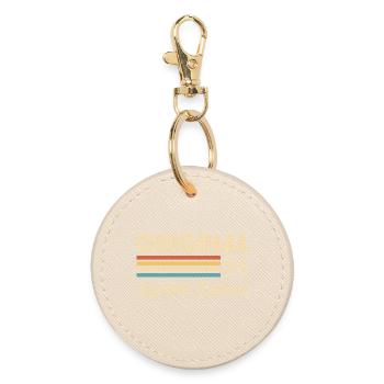 30th Birthday 30 Years 1996 Original 96 Gift - Round Keyring - oyster - Front