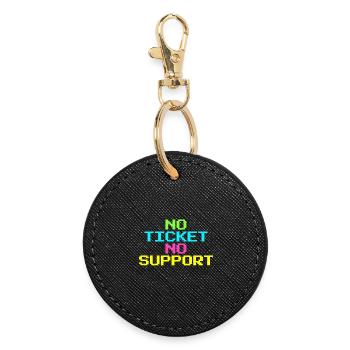 System Administrator Support Technical Support - Round Keyring - black - Front