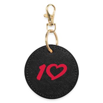 1 | 10 | Birthday | Geburtstag | Jubilee | - Porte-clés rond - noir - Devant